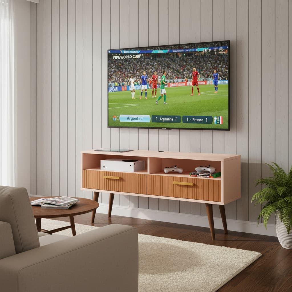 Rack Bancada Home TURIM com pés ou COPA 2 Portas Basculante Sala Hall Decor organizador nichos