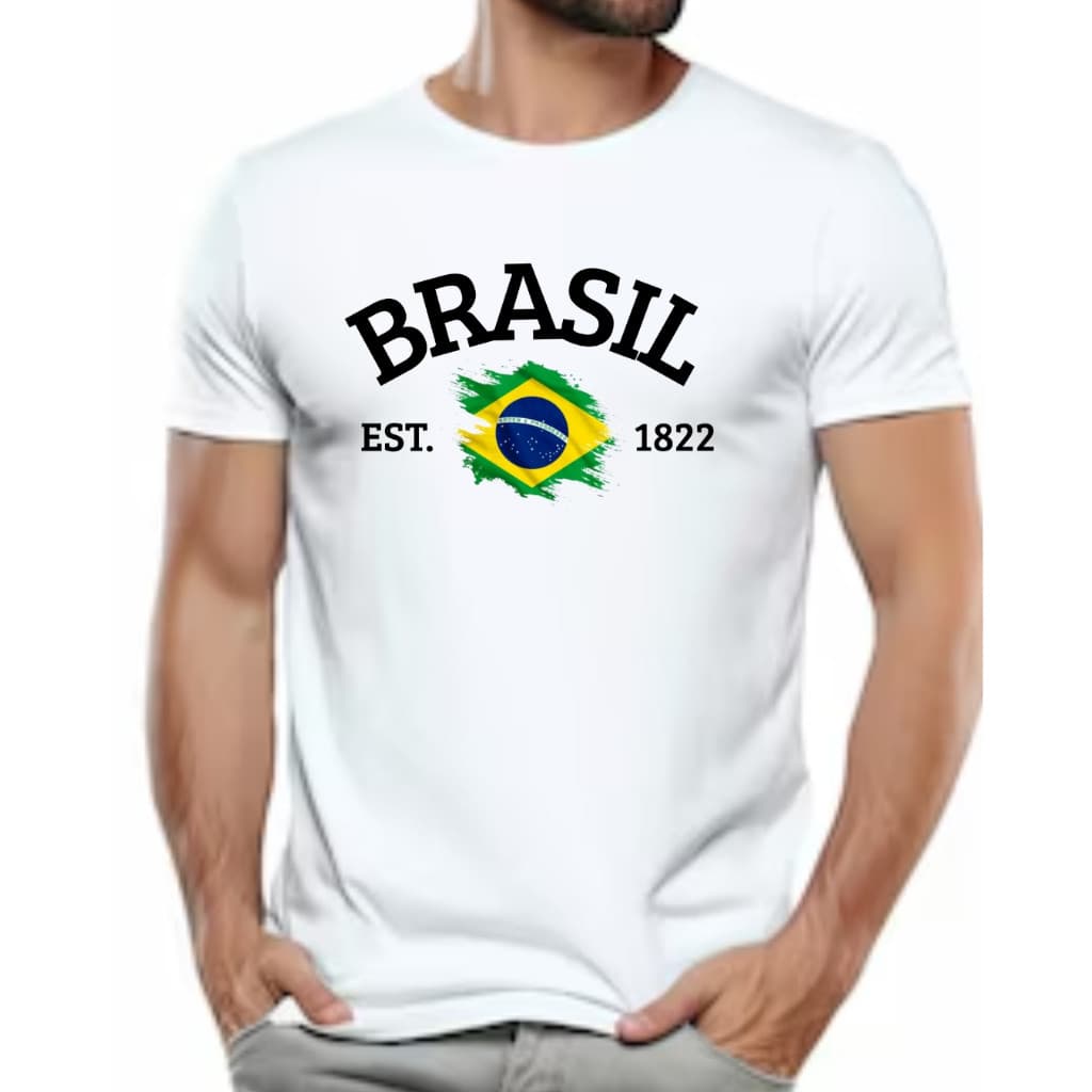 Camiseta BRASIL 10 camisa 1822 blusa torcedor moda masculina time brasileiro