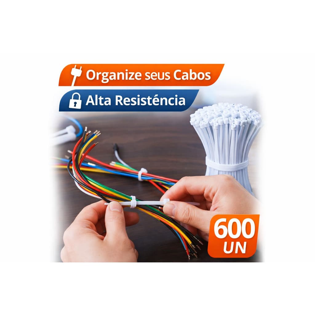 Abraçadeiras Nylon Resistente Amarração Cinta Plástica Hellermann 3.6x200mm  Abraçadeira