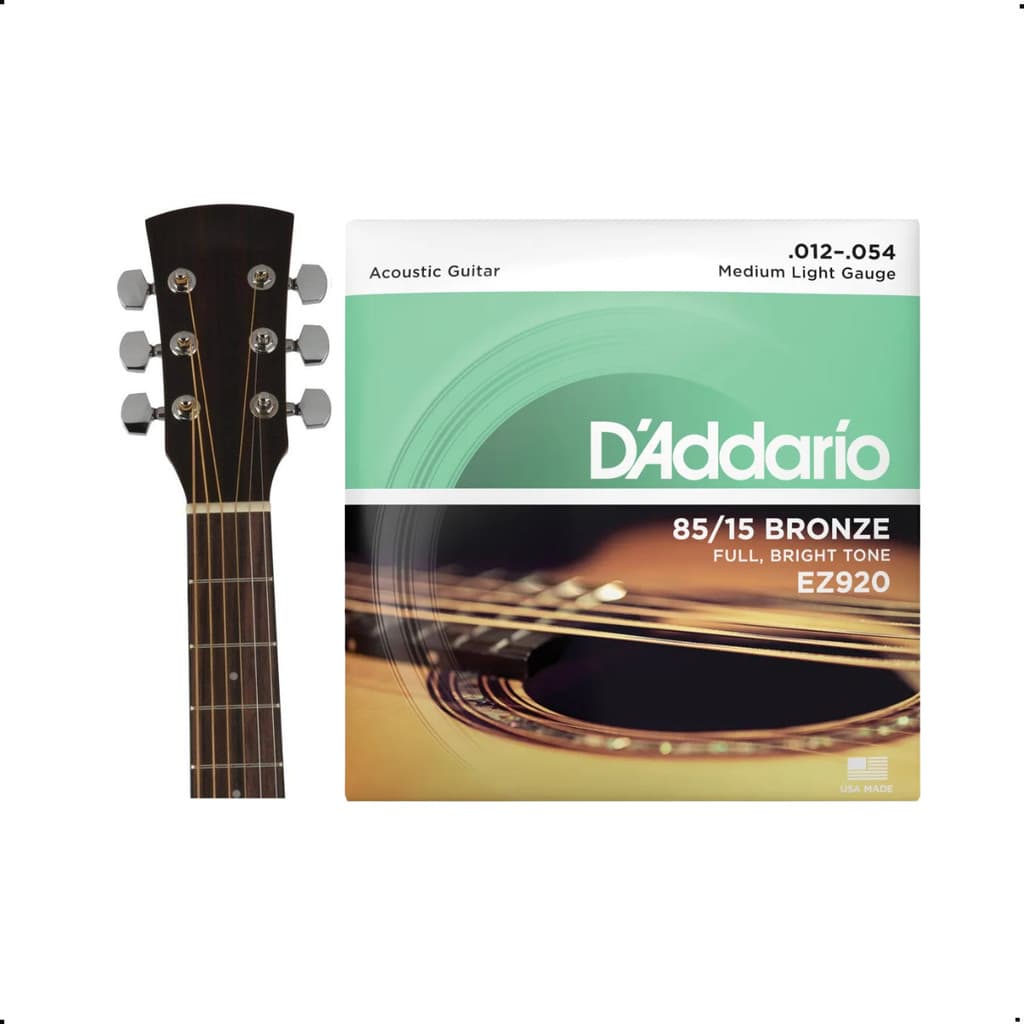 Encordoamento Violão Aço 0.12 D'daraio EZ920 Bronze 85/15