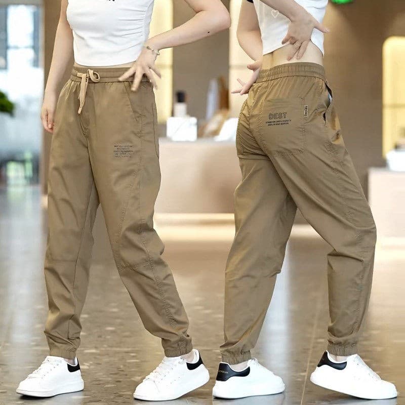 Verão fino Casual tornozelo comprimento calças masculinas soltas tamanho grande na moda All-Match calças com cordão de s