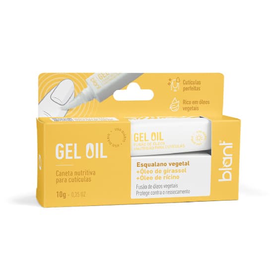 Caneta Gel Oil Blant 10g – Hidrata, Nutre e Regenera Cutículas Secas | Fórmula Vegana