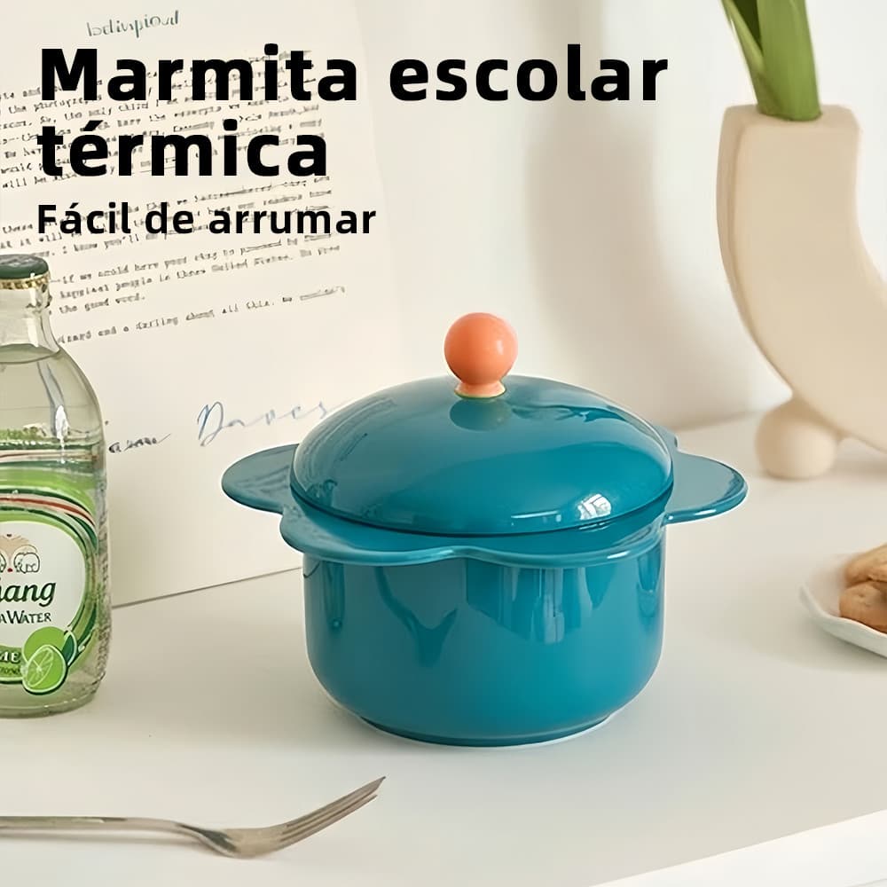 Tigela Grande Capacidade em Aço Inoxidável com Tampa para Macarrão Instantâneo Multifuncional para Fruta e Cozinha