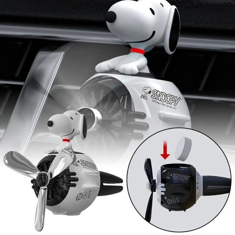 Snoopy Carro Ambientador Decoração Dos Desenhos Animados Perfume Clipe Ar Condicionado Ventilação Ornamentos Anime Acess