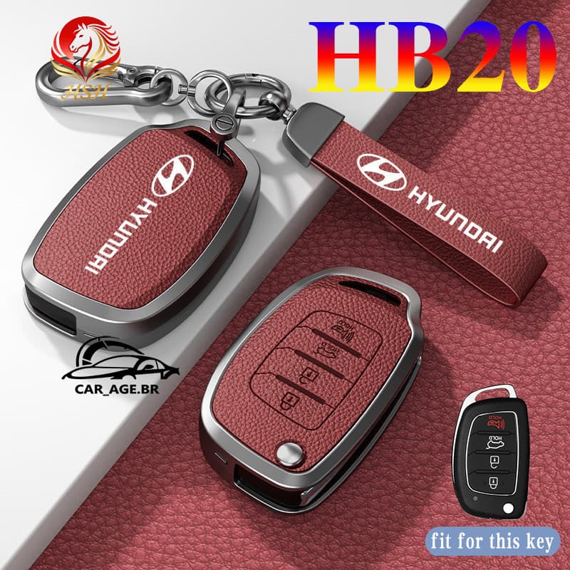 Capa de Chave para Hyundai HB20 Creta Controle Remoto