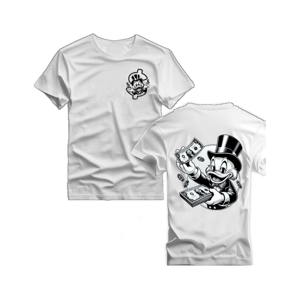 Camisa Camiseta tio Patinhas dollar Exclusiva Oferta Envio Já Top Premium  estampa frente e verso