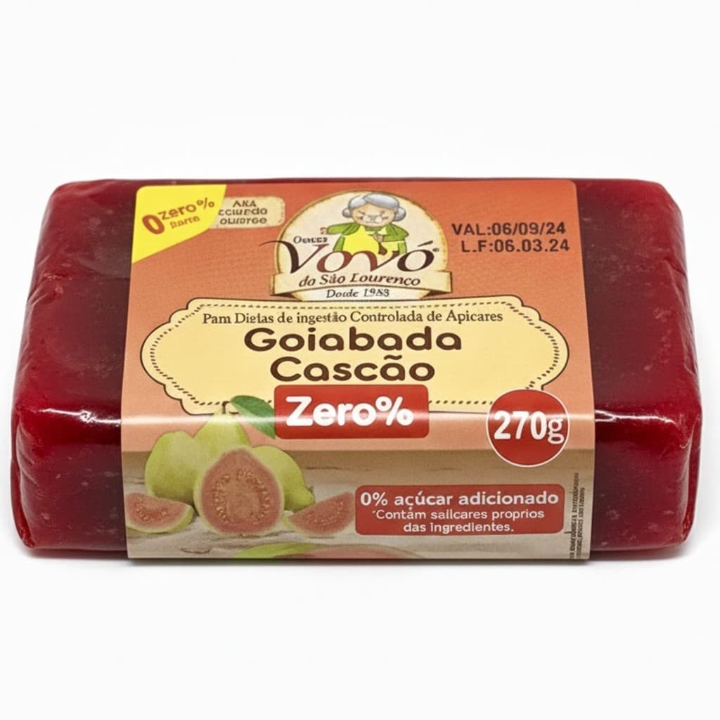 Goiabada Cascão Zero VOVÓ DE SÃO LOURENÇO 270g