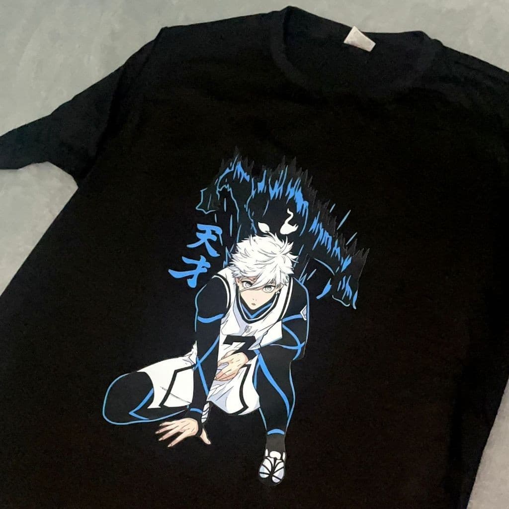 Camiseta Blue Lock Seishiro Nagi Anime Desenho Filme TV Cinema Camisa Personalizada 100% Algodão Envio Imediato