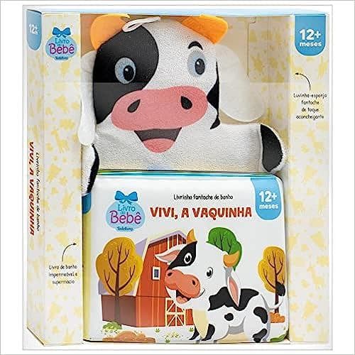 Livrinho Fantoche de Banho: Vivi, a Vaquinha ( livro de espuma ) - Ed. Todolivro ( p28 )