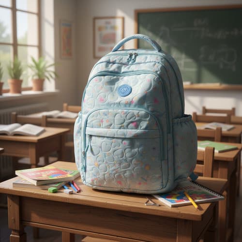 Kit Mochila Escolar  Costa Com + Estojo Feminino Camaleo