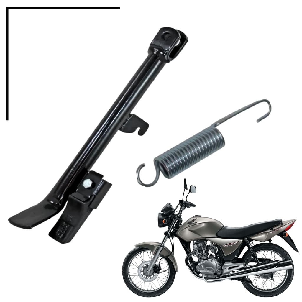 Cavalete Lateral com Borracha + Mola  TitanFan 150