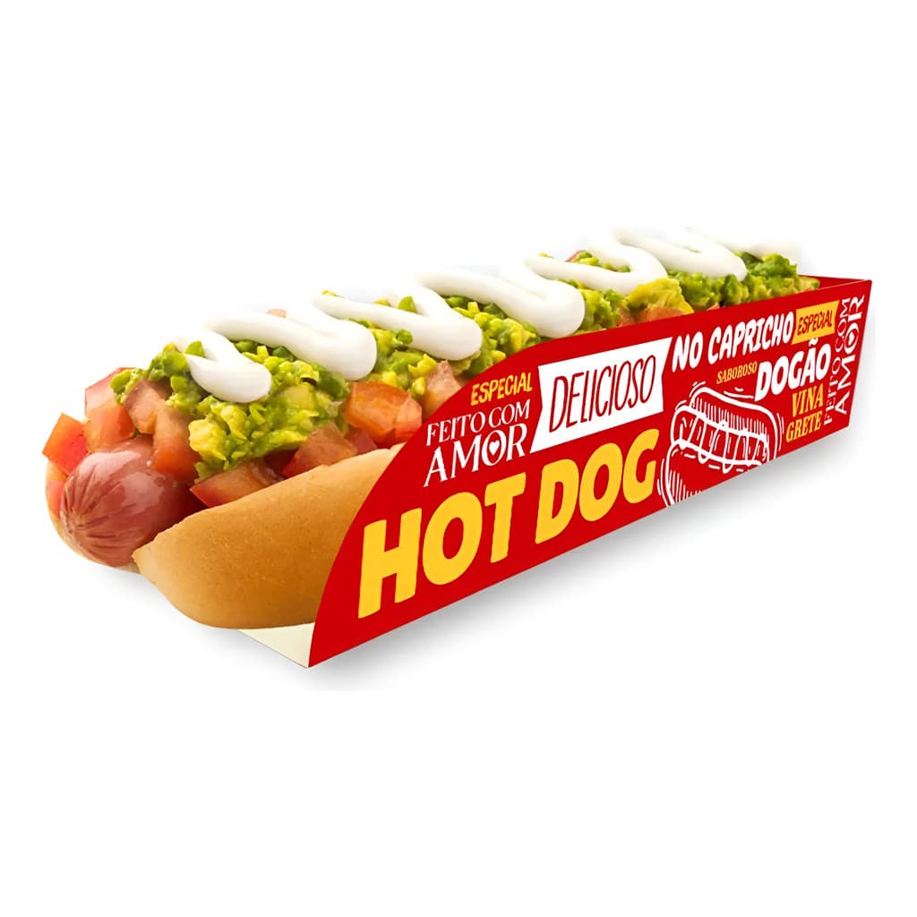 Embalagem De Papel Para Cachorro Quente E Hotdog (500 Un)