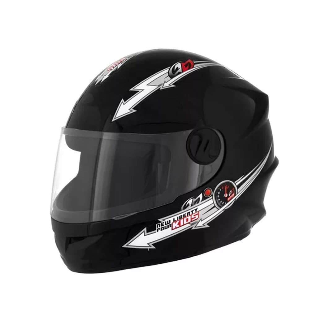 CAPACETE NEW LIBERTY 4 KIDS PRETO (54) (149PT)