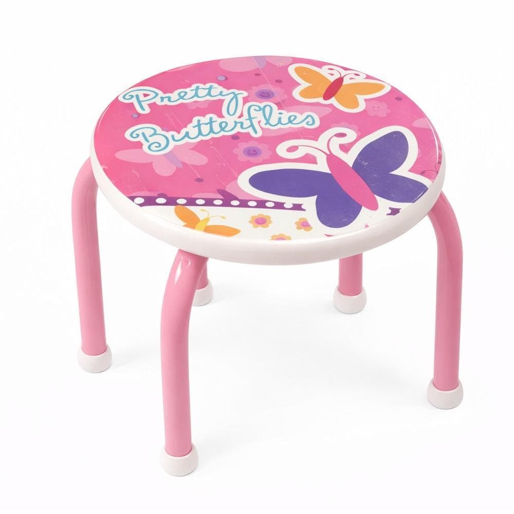 BANQUETA INFANTIL CADEIRA DEGRAU MULTIUSO ESTUDOS LANCHE QUARTO PENTEADEIRA MENINAS ROSA
