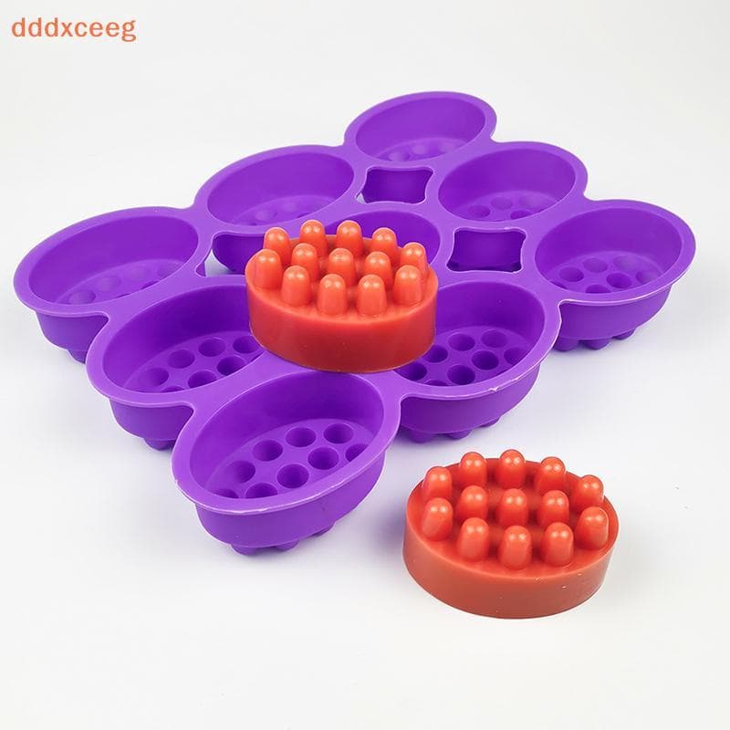 [dddxceeg] Molde De Sabão De Silicone 3d , Forma De Massagem Para Terapia , Ferramenta De Fabricação , Oval De Spa , Ace