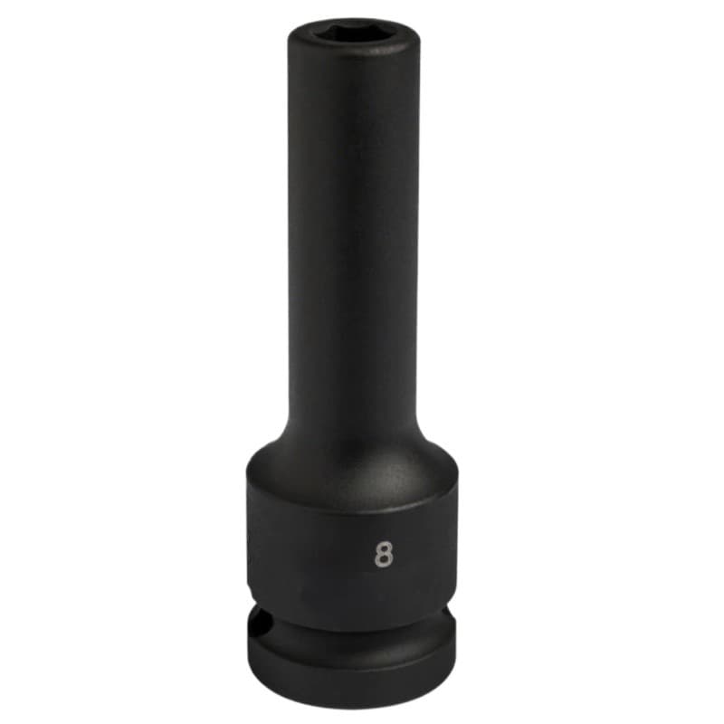 CHAVE SOQUETE LONGA DE IMPACTO 1/2 POL 8MM