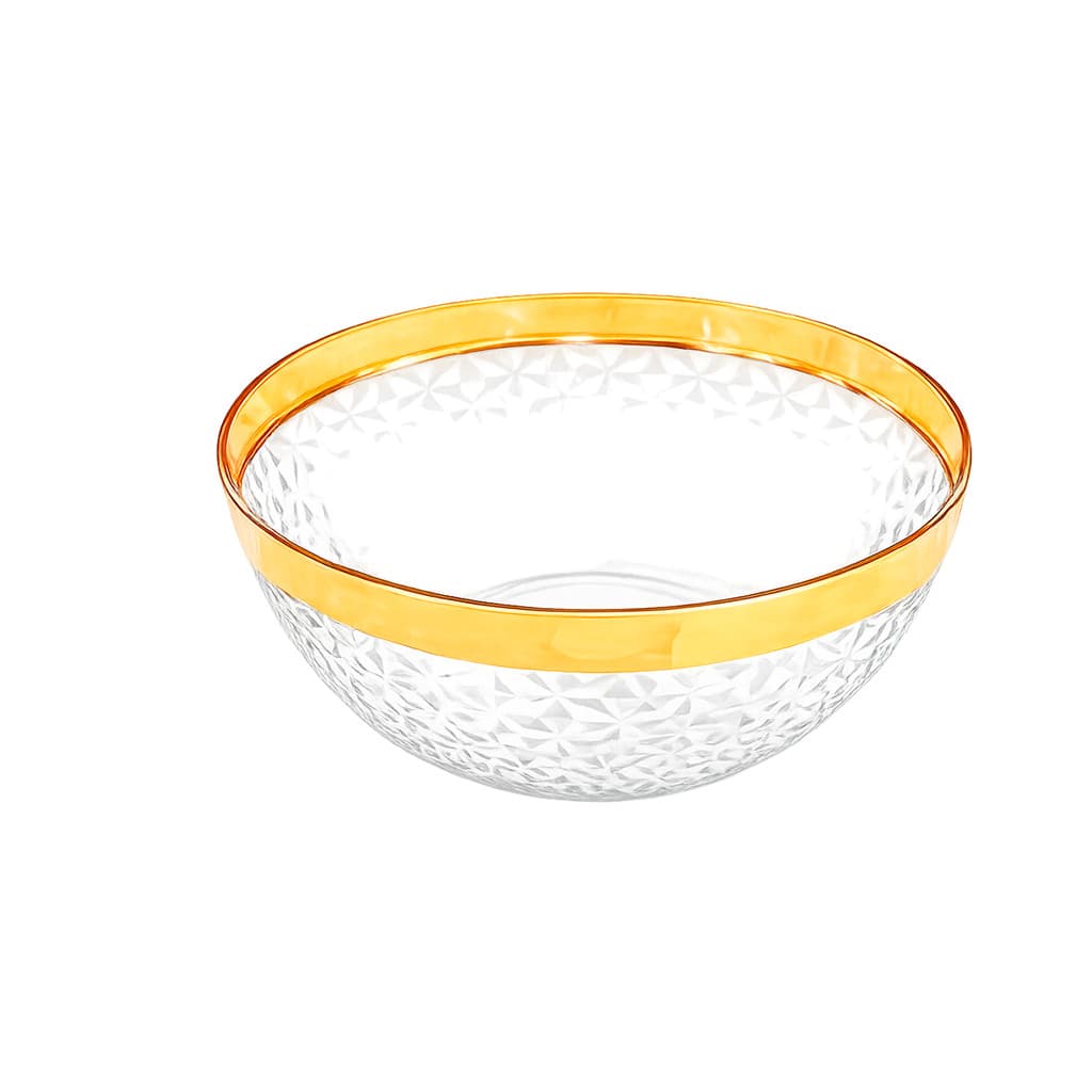 Bacia 22cm Acrílica Decorativa Bolo Fruteira Salada  Louça Decorativa Multiuso Cozinha Jantar Tigela