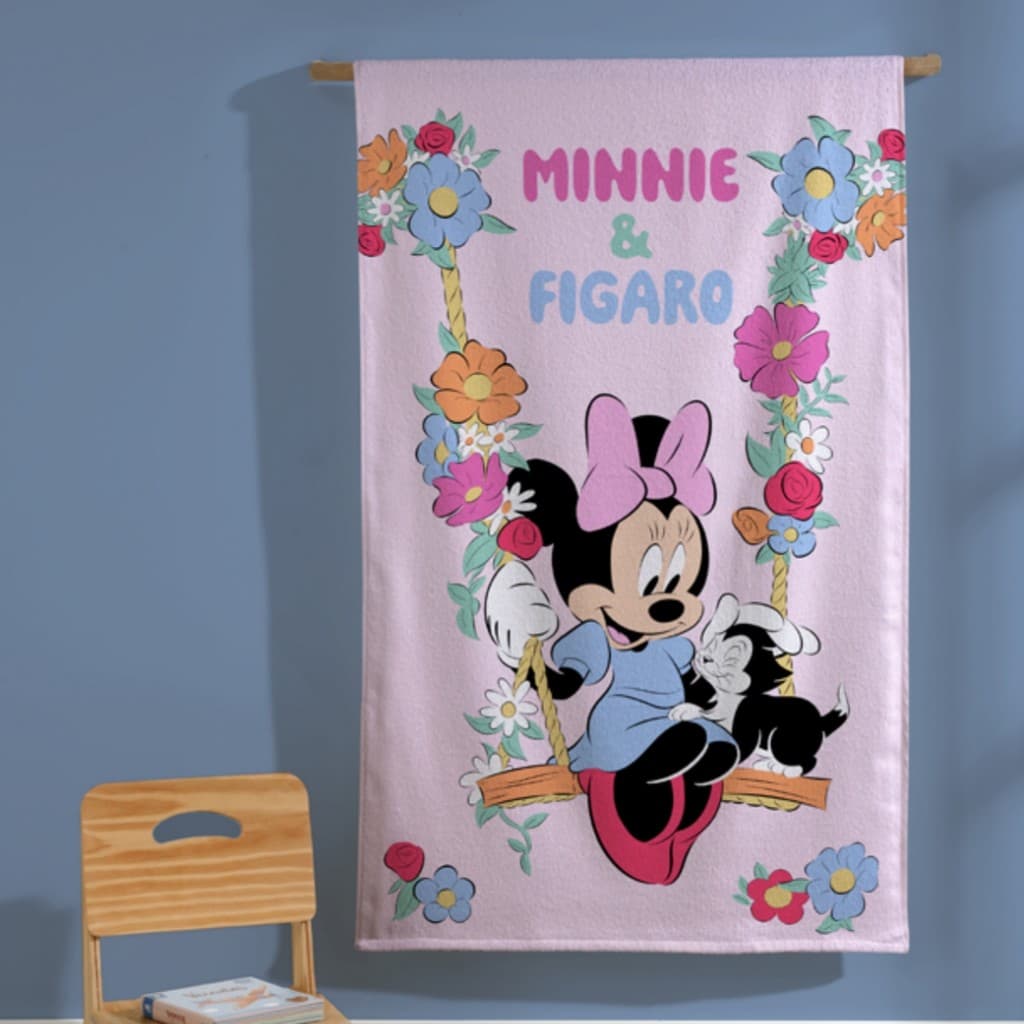 Toalha de Banho Infantil Felpudo Estampado 70cm x 1,15m Minnie 15
