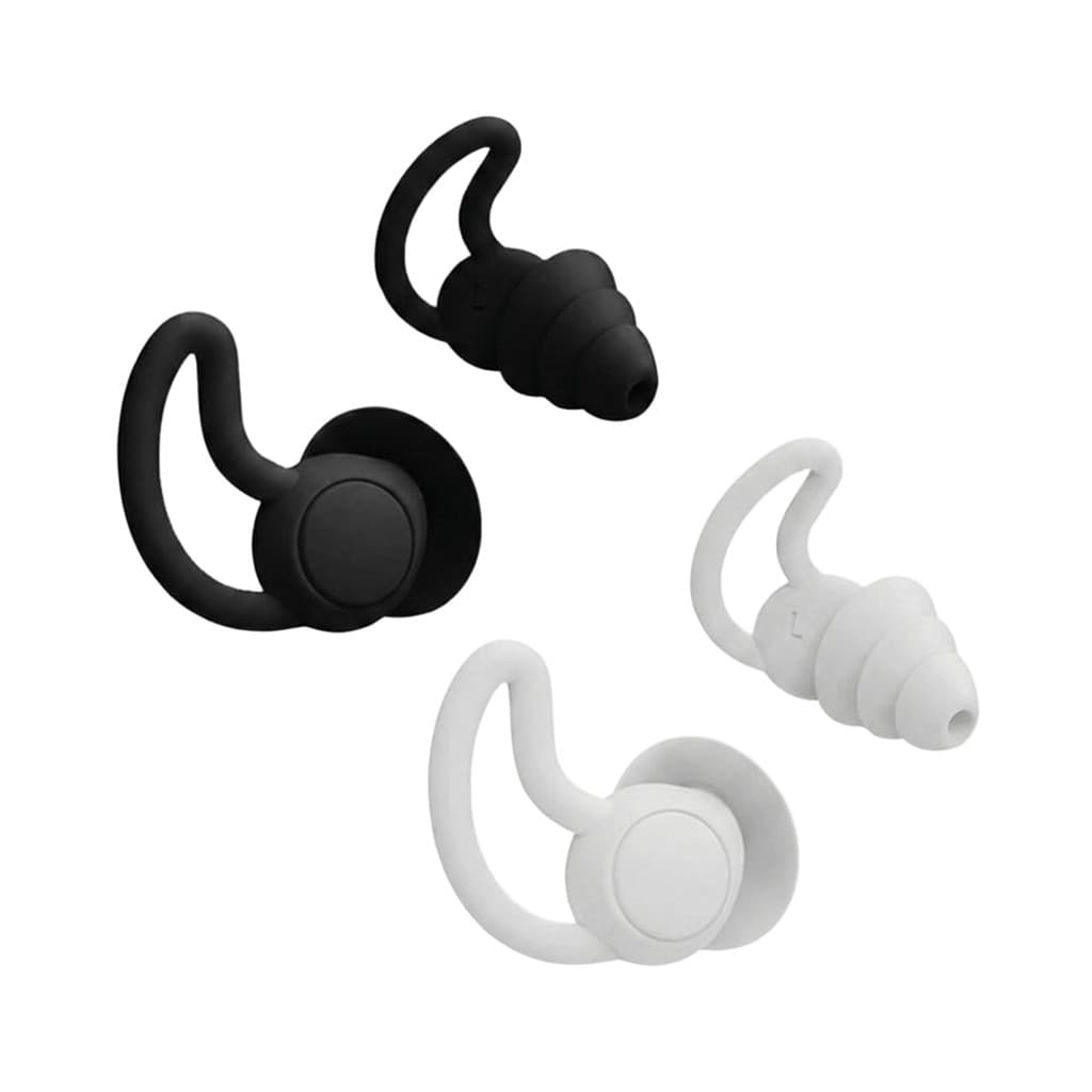 Protetor de Ouvido Silicone Anti Ruído 3 Camadas para Dormir Trabalho Estudo Reutilizável