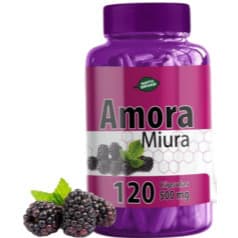 Amora Miura 120 Cápsulas de 500 mg - Kits com 1, 2 e 3 Potes NatuErvas