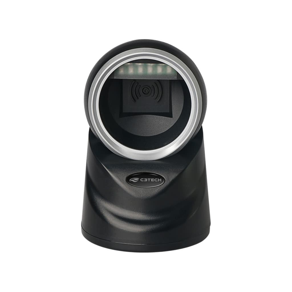 Leitor de Código de Barras Todos Ângulos de Mesa 1D 2D USB LB-D1100BK C3Tech