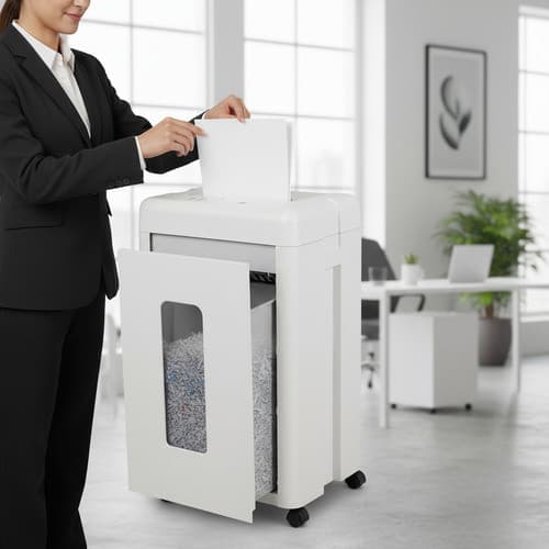 Fragmentadora 15 Folhas Paber P5 Micro Corte Baixo Ruído 127v Branco