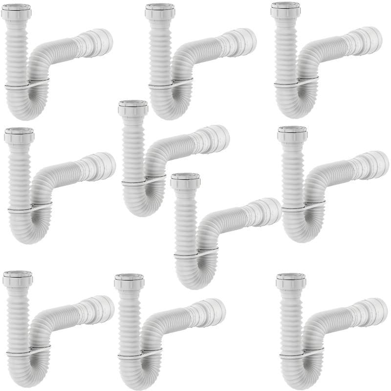 Sifão Universal Multiuso Sanfonado ajustável 69cm Censi 10pc