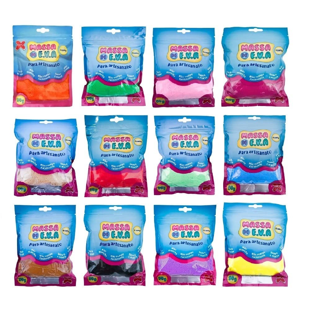 Massa de EVA 50g Make+ Criatividade, Cor e Diversão!