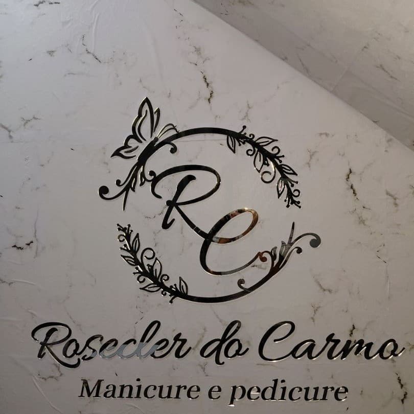Logo, Letreiro em Acrílico Espelhado 2mm Cores Rose, Prateado e Dourado