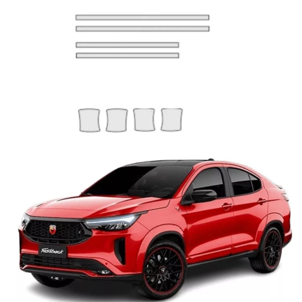 Pelìcula Protetora PPF Anti Risco  Concha + Quina Porta todoas modelos Fastback 2022/2026