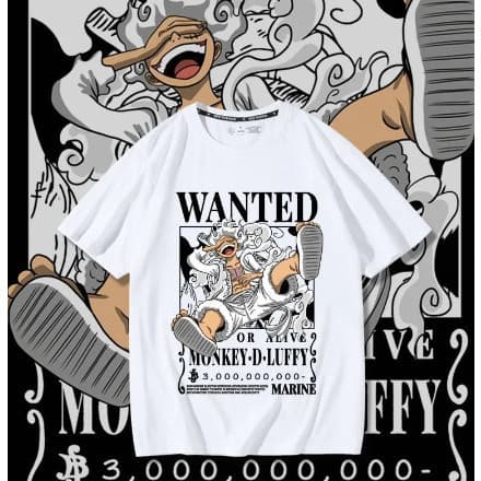 Camiseta Anime One Piece Luffy Recompensa Wanted 2 Novo! store