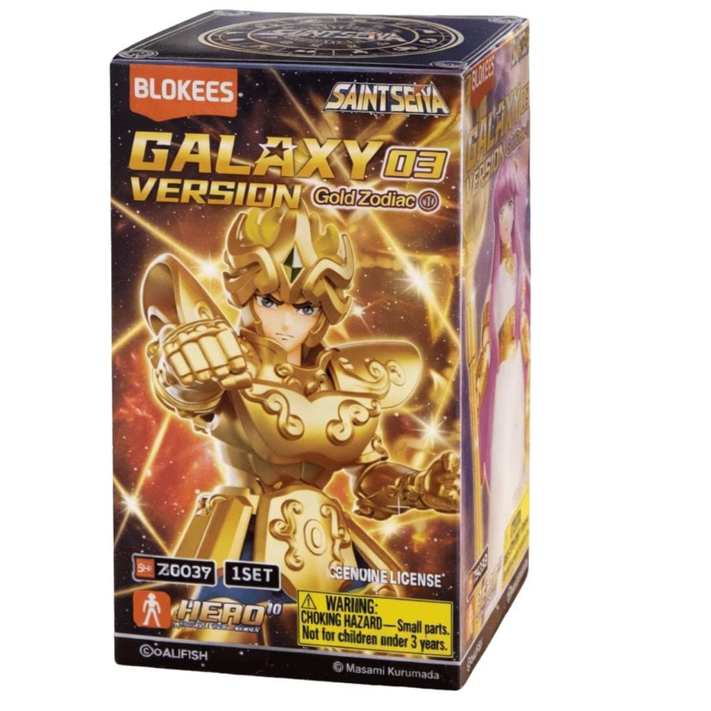 Blokees Cavaleiros do Zodíaco Galaxy Version 03 Bonecos Articulados 10cm