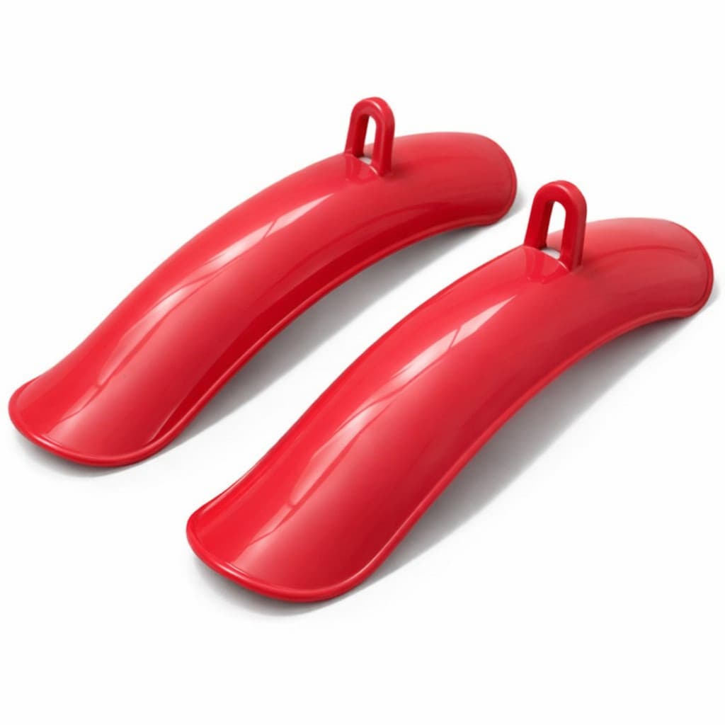 Par Paralama Dianteiro e Traseiro P/ Bike Aro 16/20 Vermelho