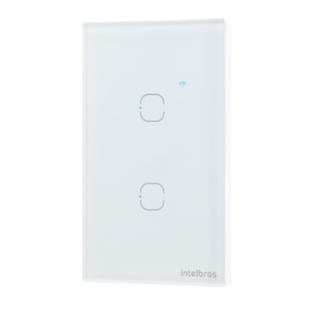 INTERRUPTOR EIW 1002 BR TOUCH SMART WIFI 2 TECLAS BRANCO