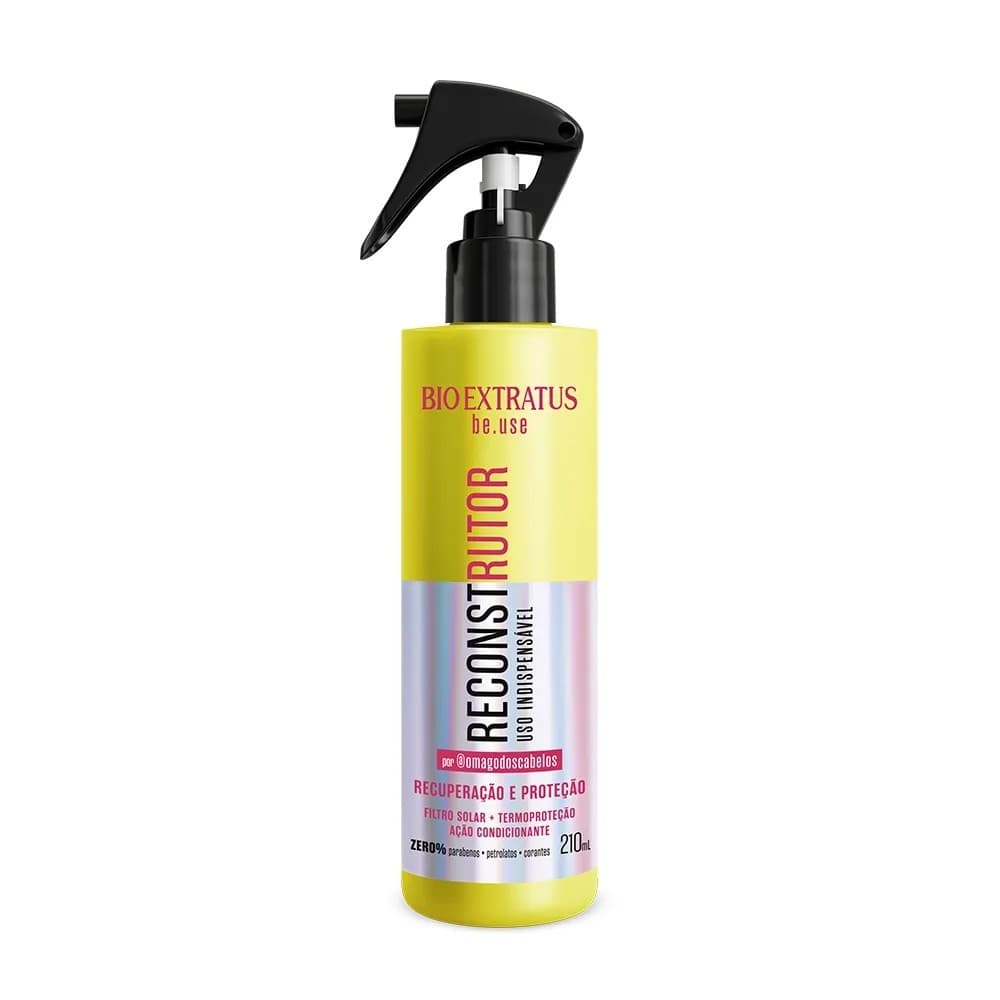 Spray Finalizador Reconstrutor Uso Indispensável Be.use Bio Extratus 210mL Protetor Térmico