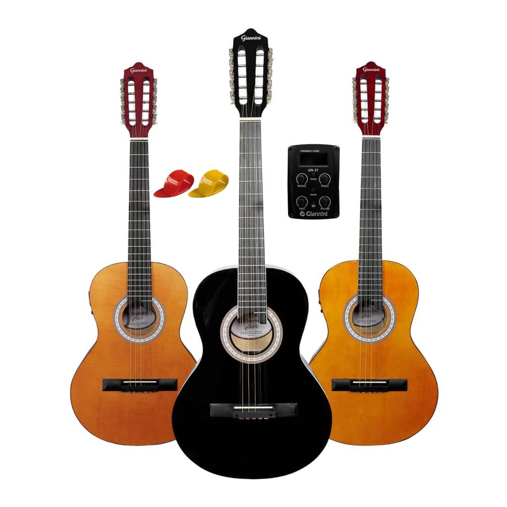 Viola Caipira Eletroacústica Giannini Start VS-14 EQ 10 cordas com Afinador Digital Embutido