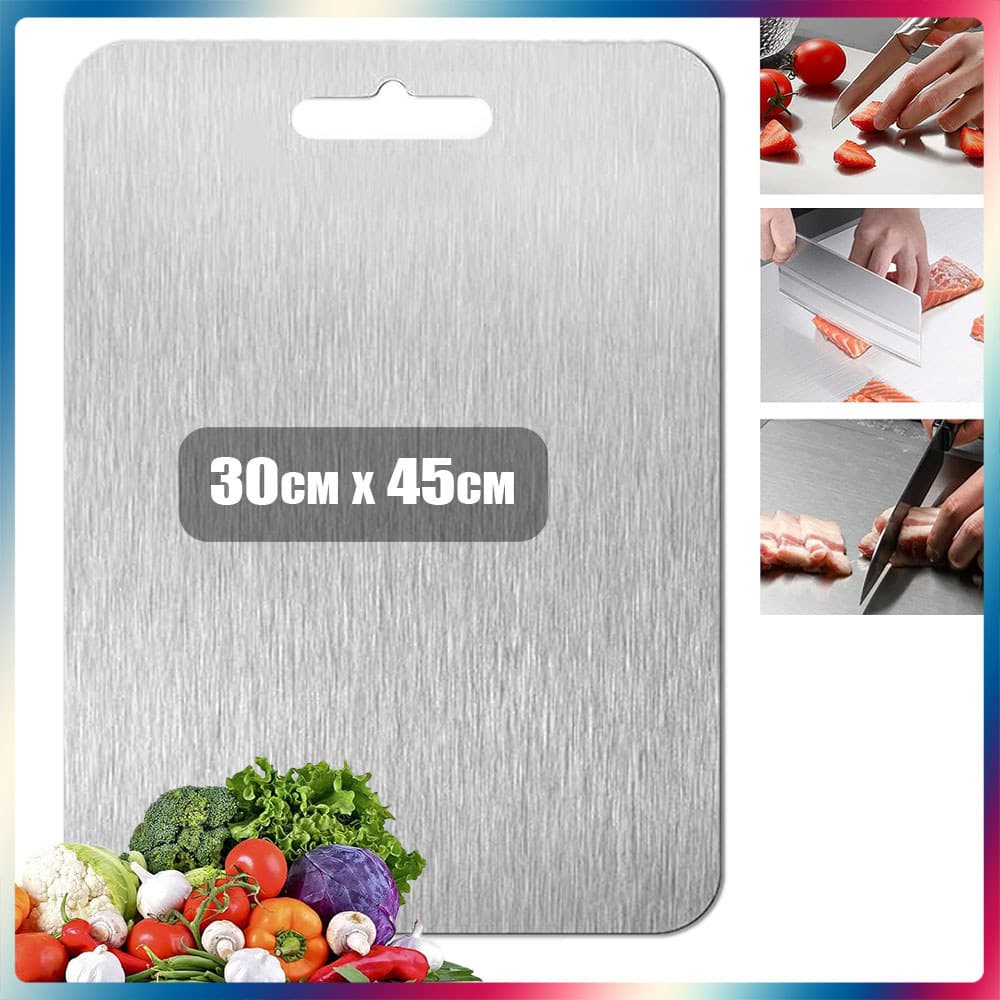 Tábua de corte dupla face de cozinha 30x45cm Tábua de corte de qualidade alimentar adequada para cortar carne, legumes,
