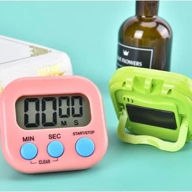 Mini Relógio Digital Cozinha Display Alarme Cronômetro Receitas Sortido Compacto Mesa