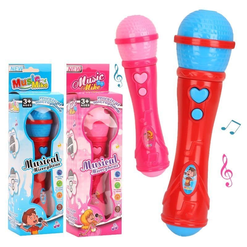 Microfone Infantil Sai A Voz E Toca Musica Menina / Menina