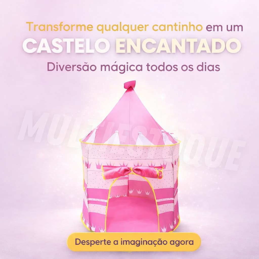 Barraca Infantil Castelinho - Rosa
