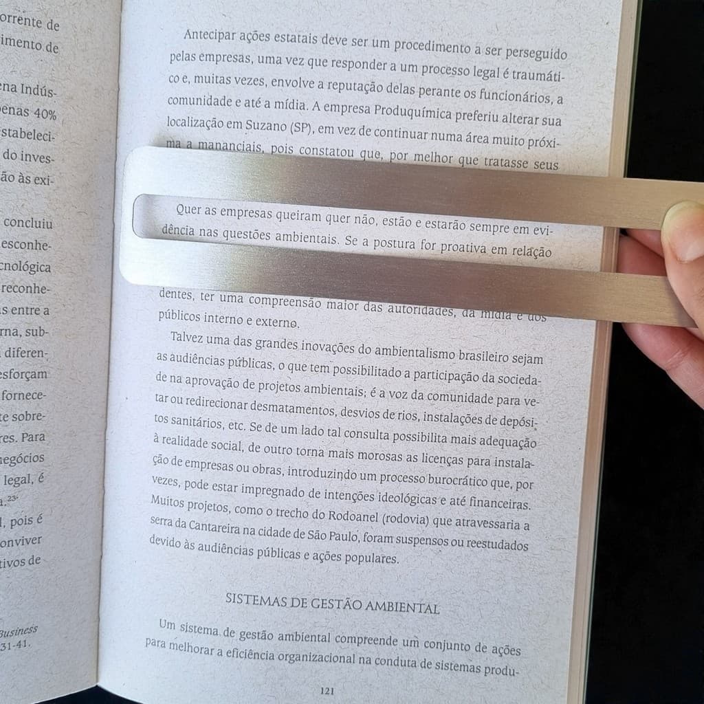 Kit 10 Régua De Leitura Auxílio Para Dislexia Pratico