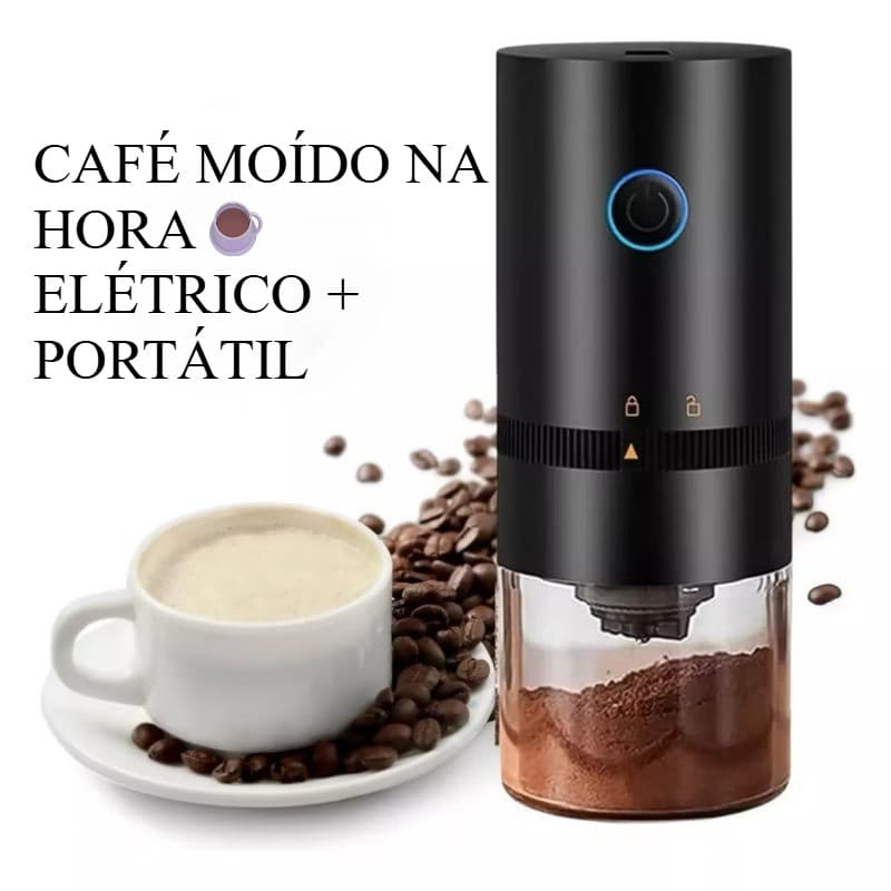 Moedor de Café Elétrico Portátil USB Recarregável Moedor de Grãos Café Automático Moinho Café Cerâmica