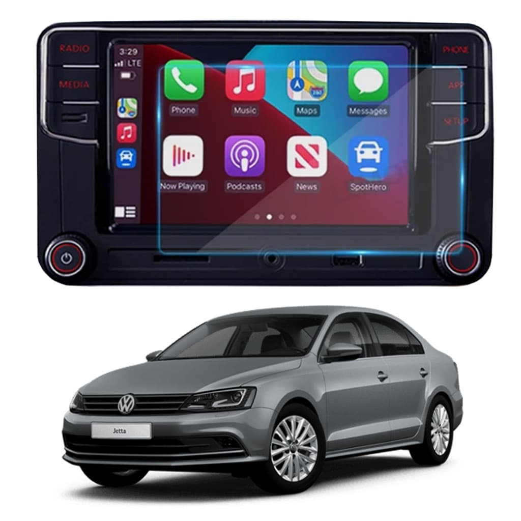 Kit Pelicula Protetora de Multimidia Para volkswagen jetta 2015 2016 2017 2018 2019 + Kit Instalação