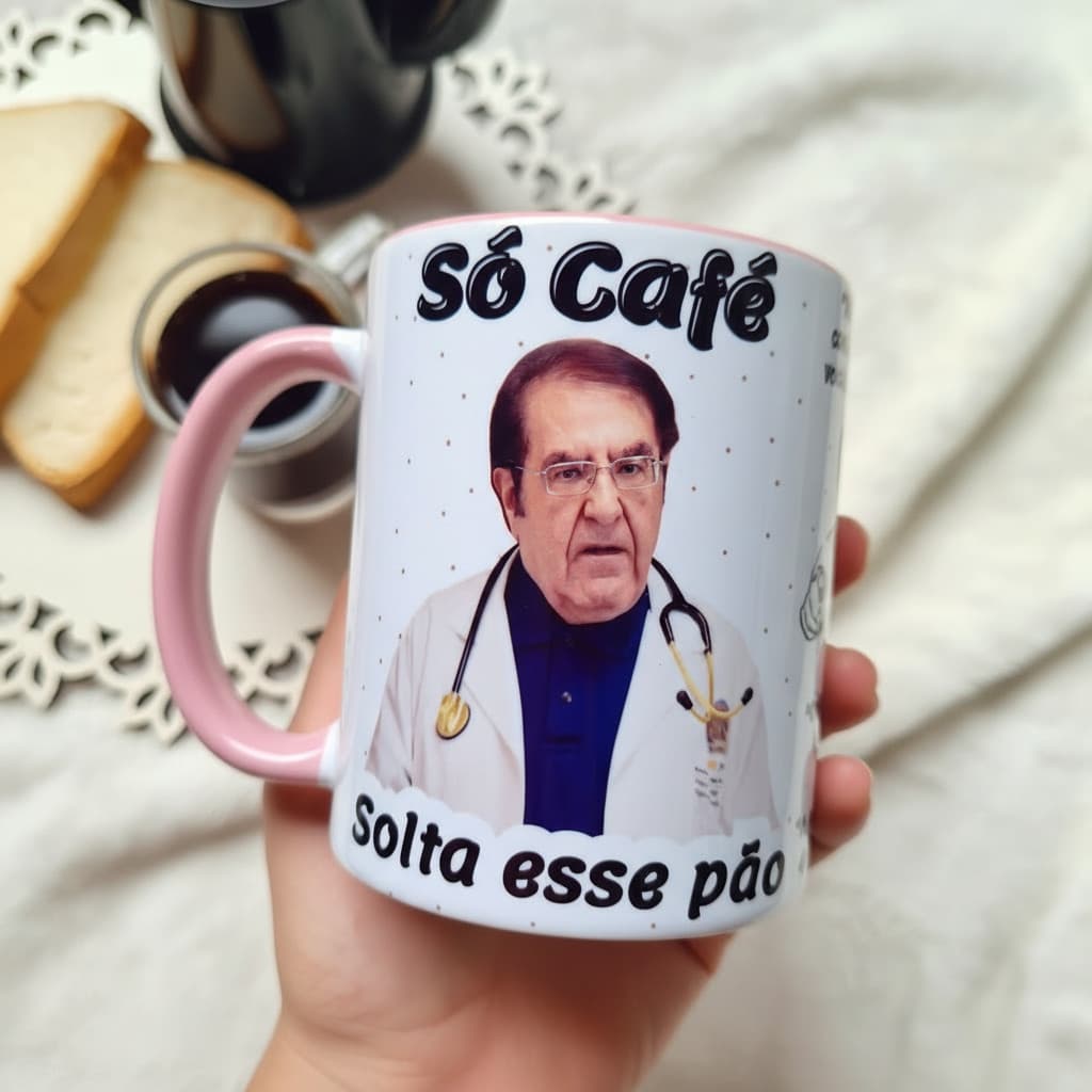 Caneca Personalizada Dr Now Quilos Mortais Fitness Frases Só Café Solta esse Pão Kilos