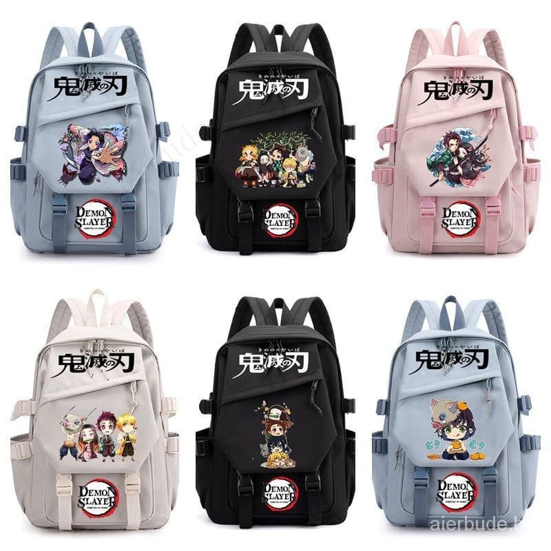 Mochila Demon Slayer para Homens e Mulheres, Mochila de Grande Capacidade, Mochila para Laptop, Mochila de Viagem CGAS