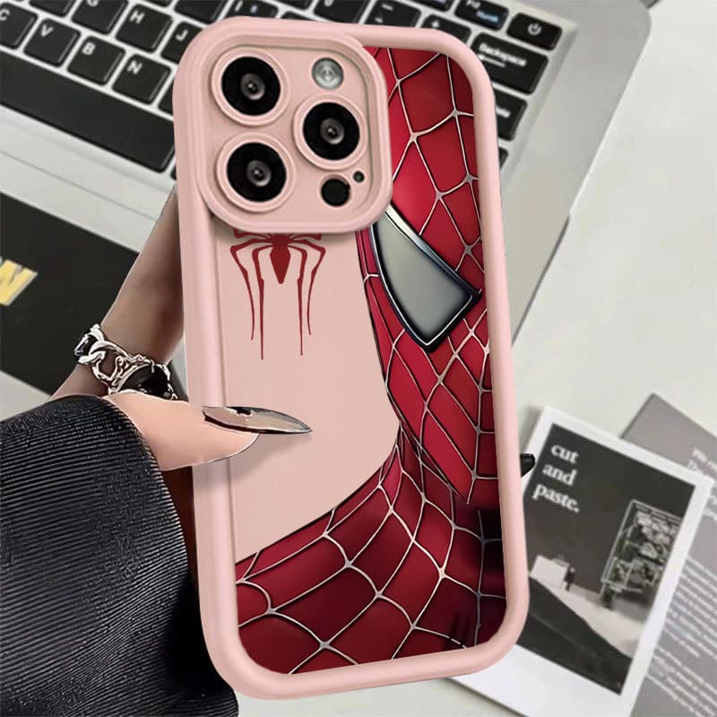 Capinha de silicone macia para Motorola E13 E14 G24 G12 G10 G20 G30 G34 G53 G54 G84 60 PRO Padrão do Homem-Aranha