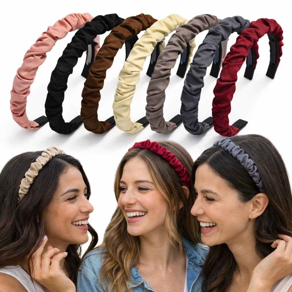 Tiara de Tecido Drapeado Moderno da Moda