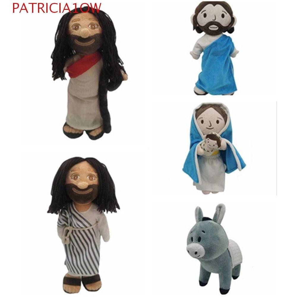 PATRICIA1OW Brinquedo De Pelúcia De Jesus , Cristo Salvador Religioso Virgem Maria Boneca , Com Sorriso
