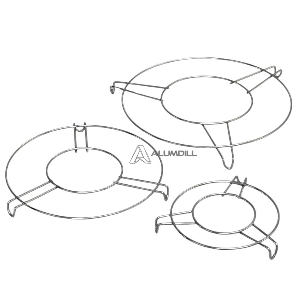 Kit 3 Peças Descanso de Panela em Aço – 14cm, 20cm e 26cm | Proteção e Praticidade para Sua Cozinha
