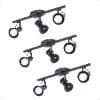 Kit 3 Spot Trilho Duplo 3 Sobrepor Direcionavel 110V/220V